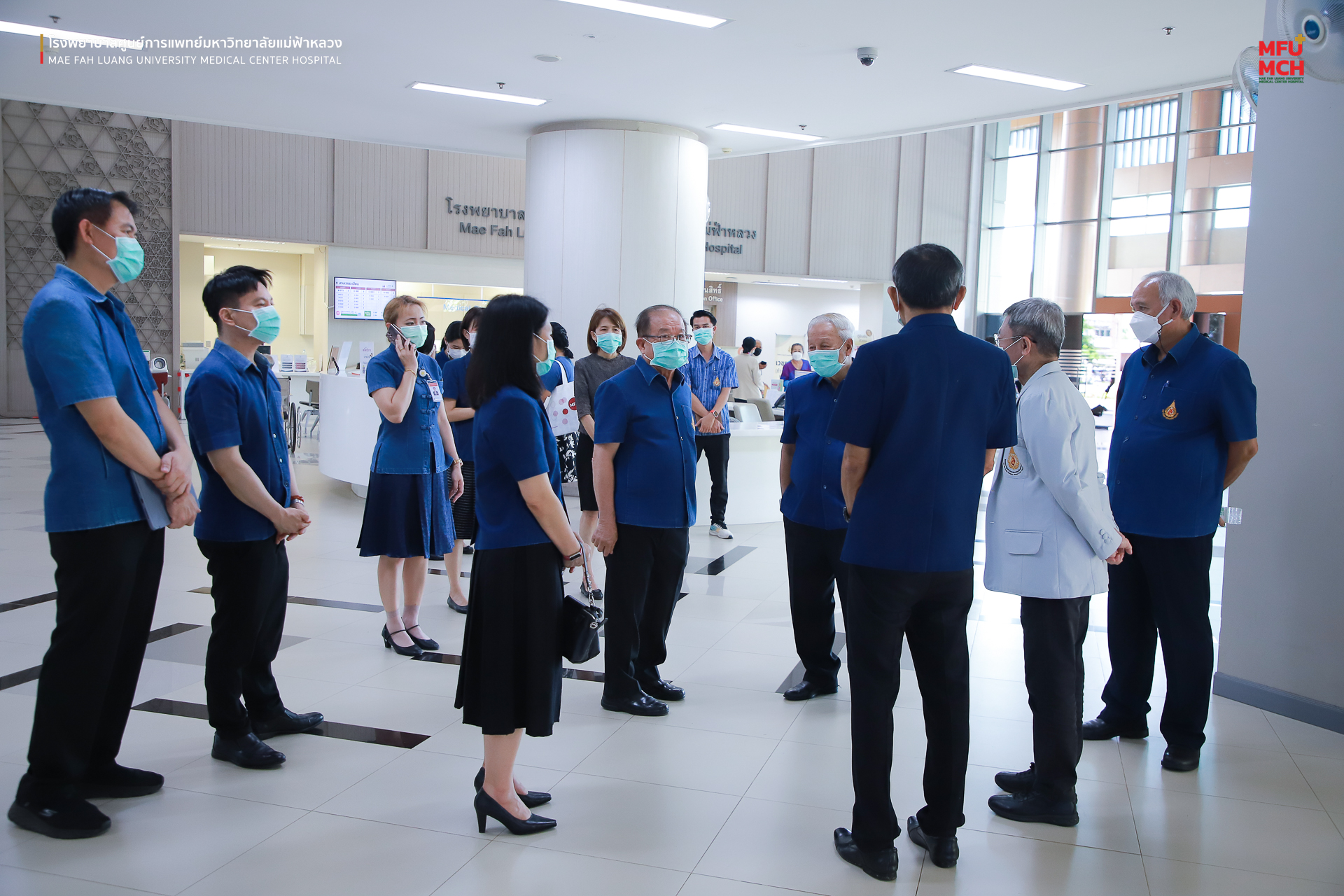 รพศ. มฟล. ต้อนรับคณะสภามหาวิทยาลัยแม่ฟ้าหลวงและผู้บริหารระดับสูง